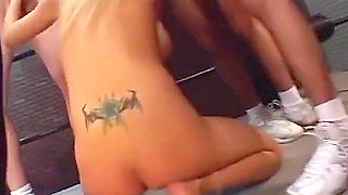 Trina Y Sara Jay And Other Bunch Of Hookers Sucking