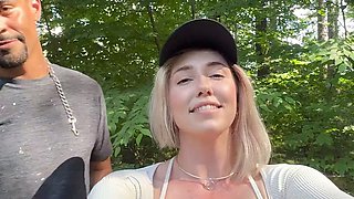 Real home, outdoor bondage, big cock