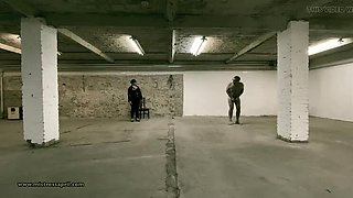 Dominatrix Mistress April – Cell 45 Yard Exercise, Fit Slave Whipped in Prison