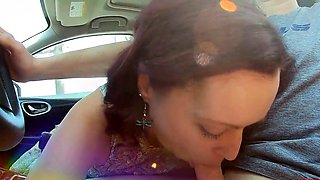 Road Trip Fun with a Sexy MILF Brunette