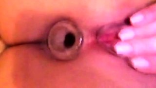 Stacked brunette goes solo toys and masturbation