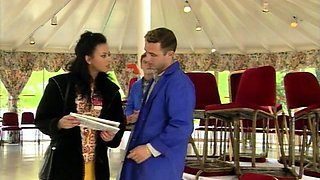 Anal toying ends with hardcore double penetration