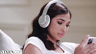 Vixen featuring Reina Rae's deep throat porn