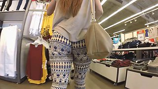 pattern leggings blonde big ass