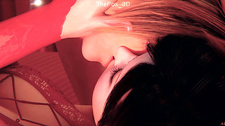 Final Fantasy 7 FF7 - Tifa + Aerith All Work 2026 Part 1 WM Full Color Grading (Sound) By Aries' Possession Animation 3D Hentai