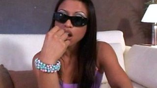 Small titted babe gives awesome blowjob