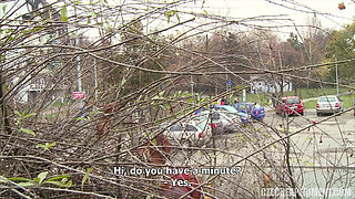 Czech Experiment 6: Petra Fucks a Guy in Bushes
