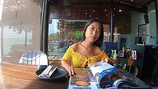 Asian vixen goes wild in doggy style with her ink'd lover