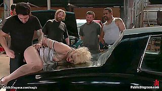 Blondie Anal Sex Nailed In Auto Repair Shop - Tommy Pistol And Dylan Ryan