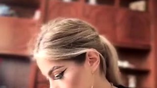 Blonde emo amateur solo masturbation