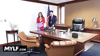 MYLF featuring Kenzie Taylor and Elana Bunnz's charlotte scarlet video