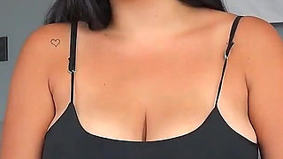 Massive Tits Asian-latina Swallows Cum After Homemade Fuck!