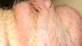 Squeezing and Stretching My Fat Pussy Mound