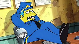 Hot MILF Housewife Fucks Sheriff in Police Station - Animated Cartoon Sex