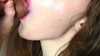 Blowjob with Deepthroat, Cum in My Mouth and Swallow