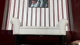 Cute curly brunette solo webcam masturbation