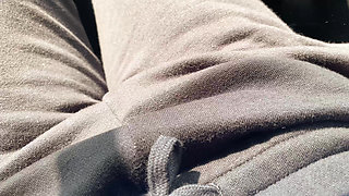 Playing with My Creamy Pussy Until I Cum in the Car in the City Center