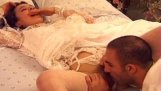 Sexy French Bride Getting Her Asshole Destroyed on Her Wedding Night