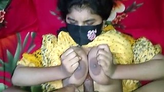Desi Wife Big Boobs Fuck - Alvi Khan Cums on Her Tits