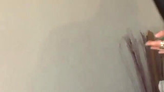 Teen in college uniform, heels and fishnets in black dude pussy fuck and white dude ass fuck action