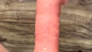 Black slut close up toy double