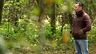 Swinger Tiffany Leiddi enjoys anal sex in the woods