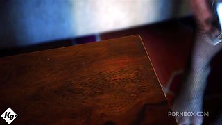 Stunning Blonde Porn Slut Handles Two Packed Studs