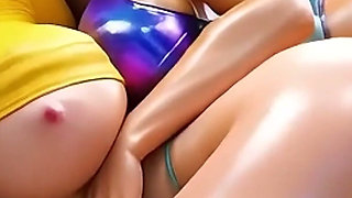 Asian Babe Fantasy Compilation - Curves, Group Scenes and Fucking (ai Generated)