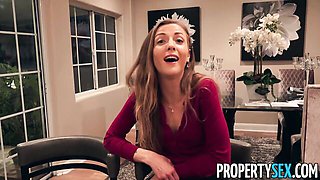Real estate agent scene with crazy Karla Kush and Chuck from Property Sex