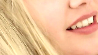 Blonde Babe Teases in Lace Topping Her Wild Strip