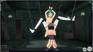 3d Hentai Bdsm The Mistress Took The Schoolgirl To The Basement To Bring To Orgasms (part 2)