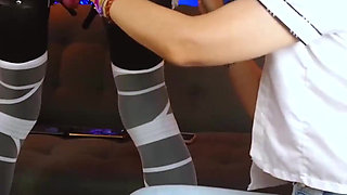 So Hooot Handjob with Her Guy with Amazing Scene!