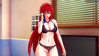 Rias Gremory Is Leaving so Akeno Gives Me a Titjob - Dxd Ntr Madness Series