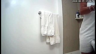 Landlord's hidden cam (fake) captures of girls in the shower of his B&B (part 1)