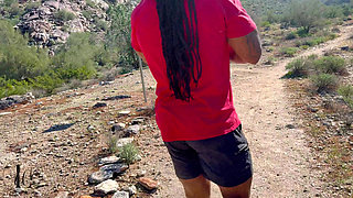 Ebony Couple Hiking Fresh Air and Pornstars