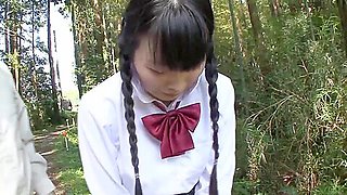 QA2302-A who can`t stand it on her way home from school and gets fucked by a park manager