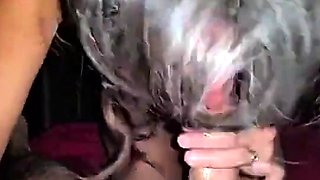 Messy Girl's Blowjob Surprise