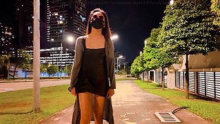 Amateur french guy public jerking