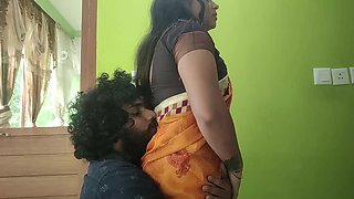 Saree Romance with Hot Lips