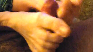 Footjob Relaxation for Him Empties the Balls