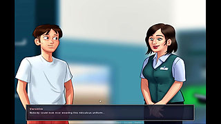 Summertime Saga - Maria got spanked by the nun