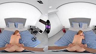 Lustful Luciana and youthful duo indulge in titillating teatime fun as her locks cascade