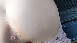 Squirting in the Car