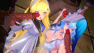 Wuthering Waves - Phoebe and Shorekeeper Hardcore Sex - 3D Hentai Animation