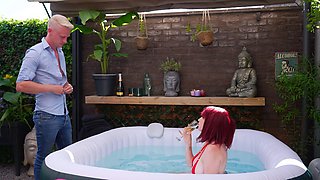 Red-Hot Passion in the Bubbling Spa: Hardcore Delight