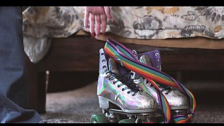 Blonde blowjob adoring skank facialized after hardcore fun