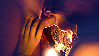 She Swallows It All Till to the Last Drop. the Slowest and Most Sensual Blowjob Ever