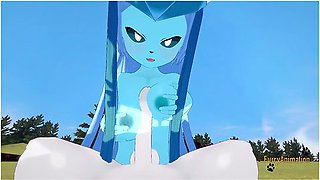 Pokemon Hentai Furry - Pov Glaceon Boobjob And Fucked By Cinderace