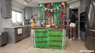 We Live Together - Outdoor Baseball Touchdown On My Pussy starring Violet Starr and Chloe Amour