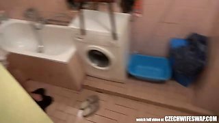 CZECH WIFE SWAP - Busty Unfaithful Wife Gets Dick to Mouth
